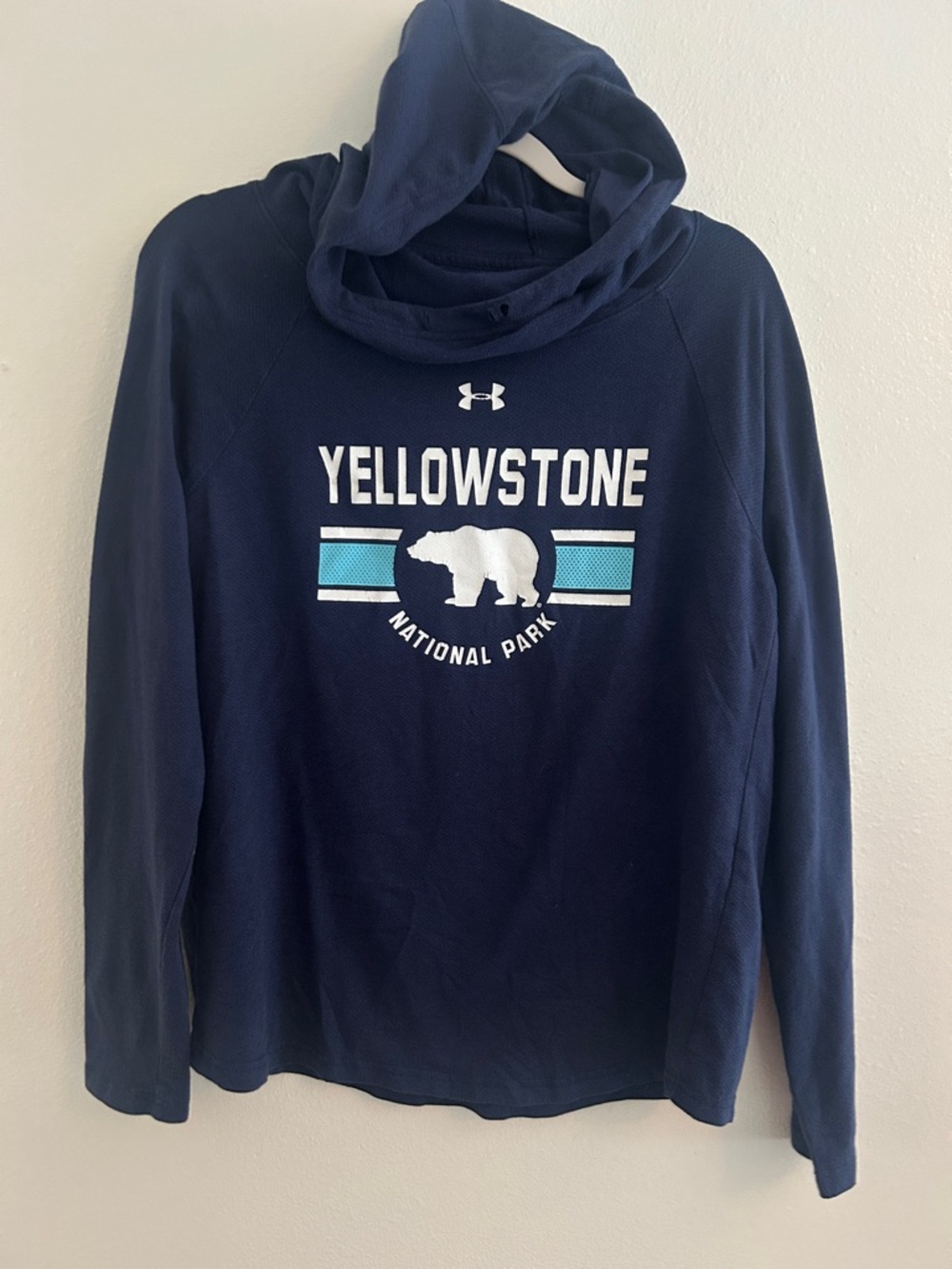 Under Armour Navy Blue Yellowstone Bear Pullover Hoodie